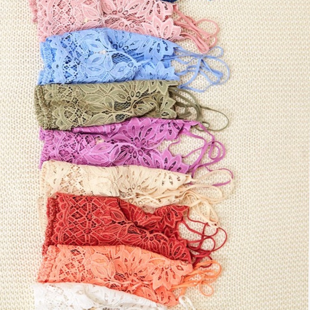 NEW! Crochet Lace Mesh Bralette, Crop Top | Black - Picture 2 of 6